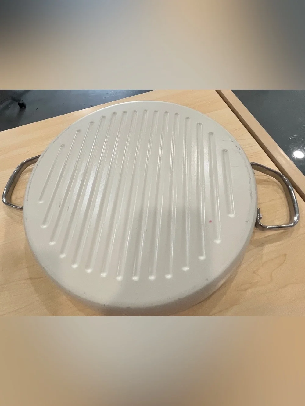 Non-Branded Gray Grill Pan with Dual Handles - Home Kitchen